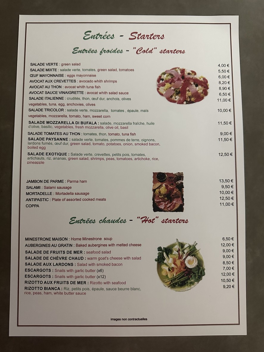 Pizzeria Da Lucia menu 1