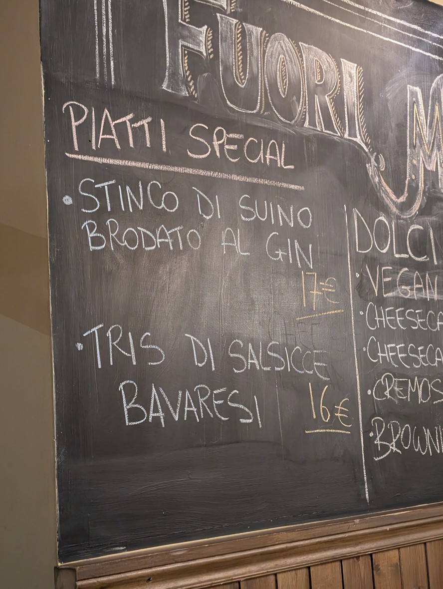 La Piccola Abbazia menu 2