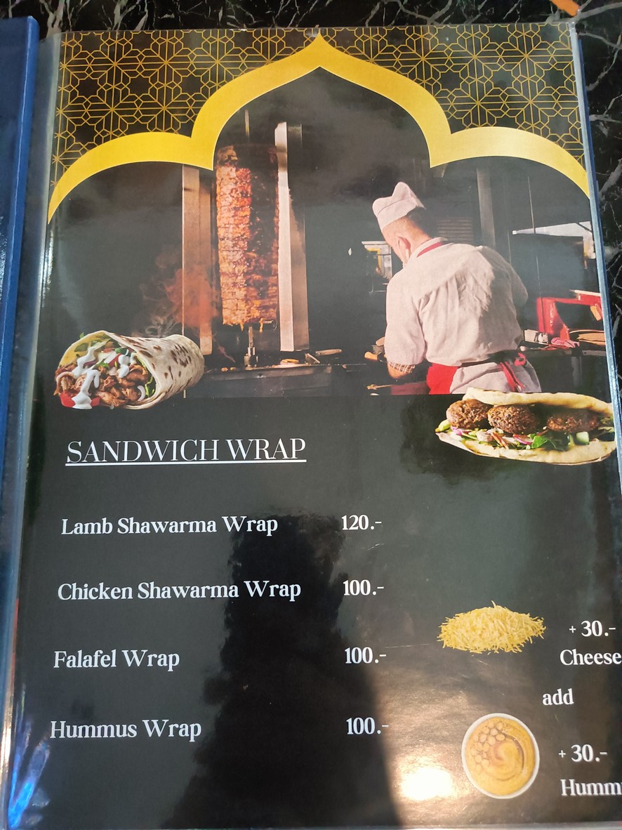 Royal Hummus menu 1