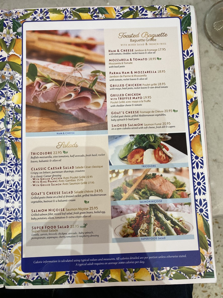 Caffè Concerto Paris menu 2