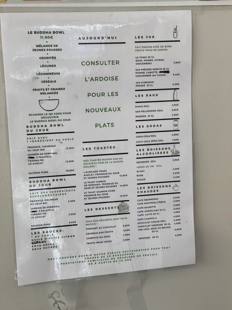 VGT Bowl menu 1