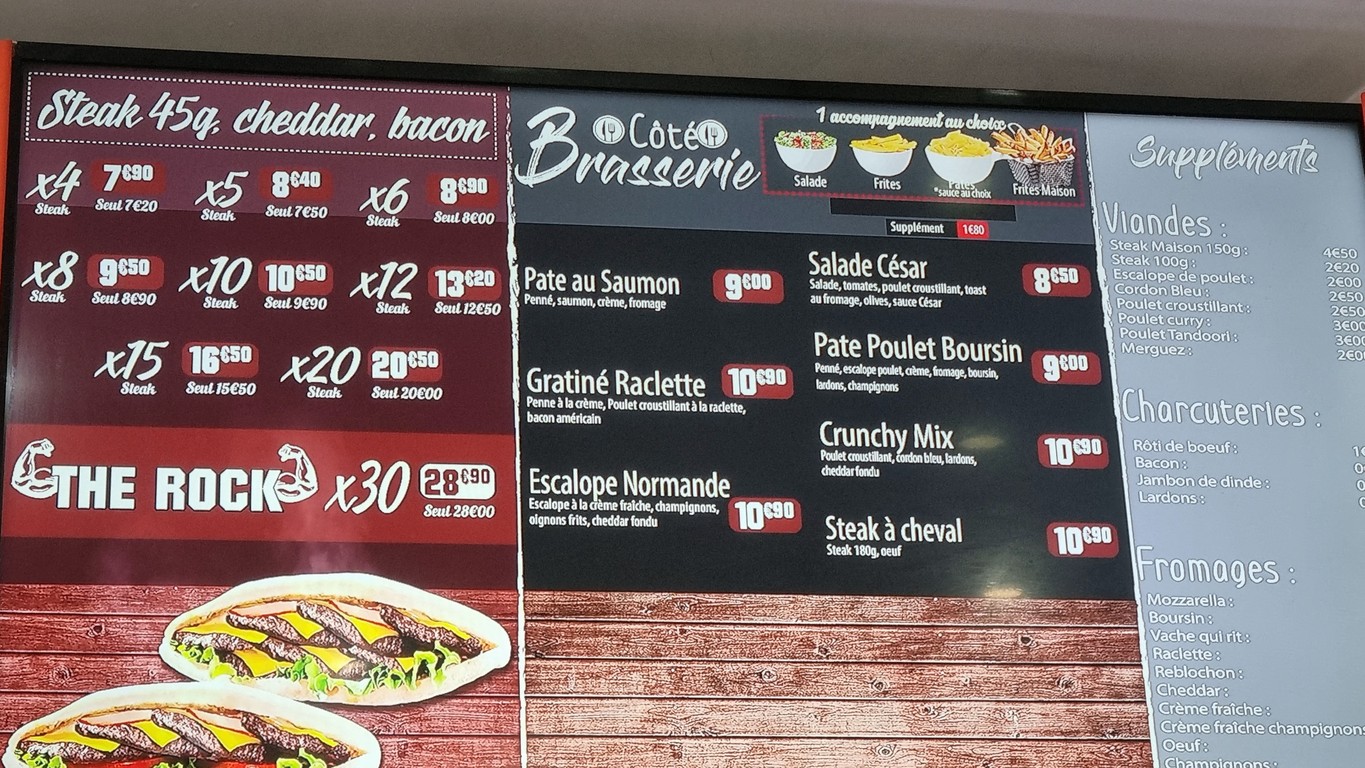 Planet's burger menu 4