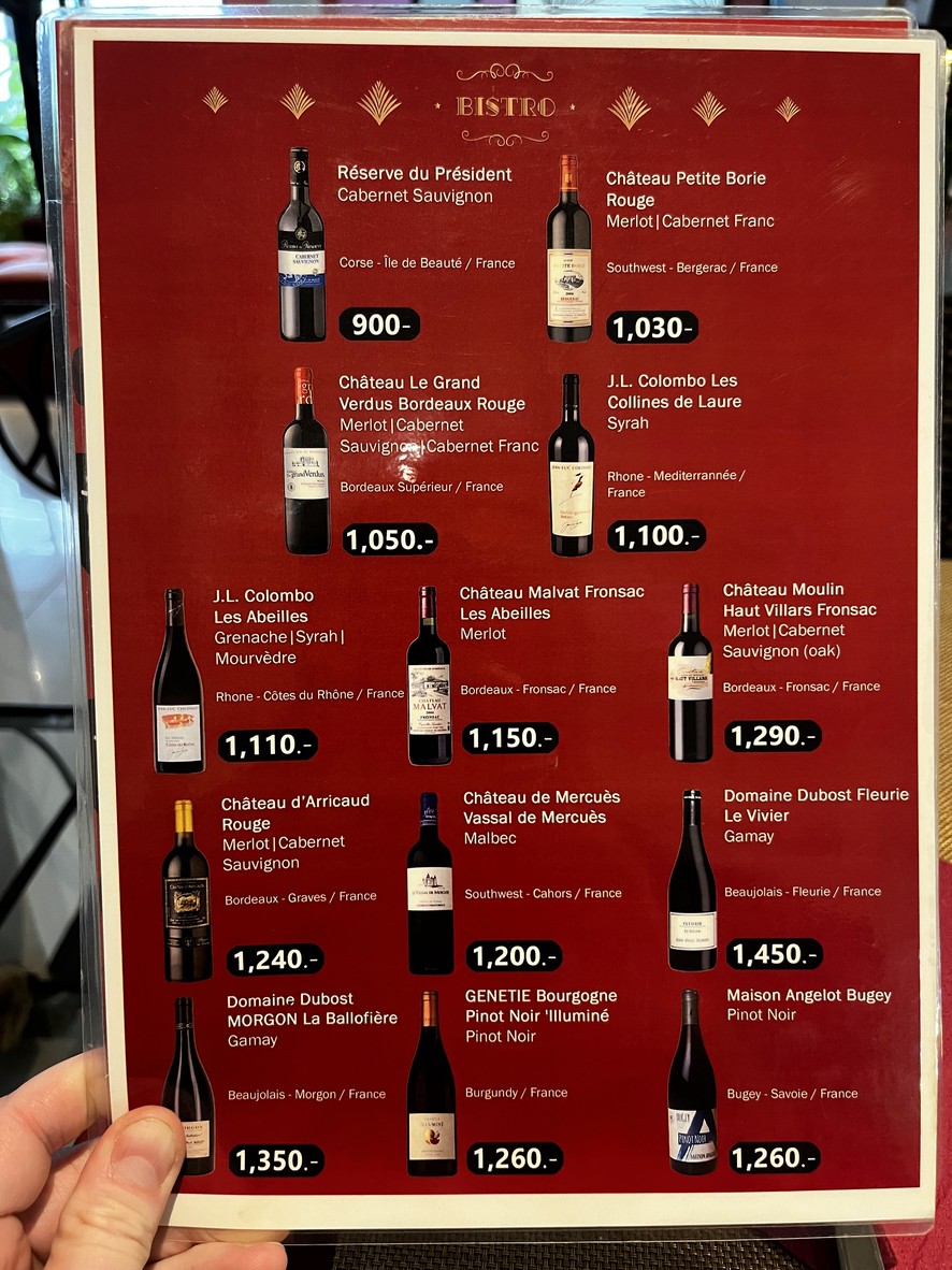Bistro Sathorn French Cuisine menu 3