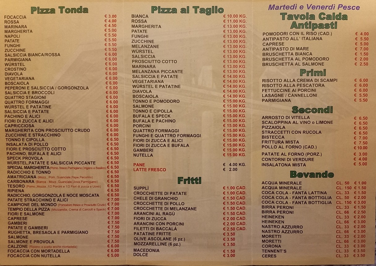 Il Tempio della Pizza Roma menu 3
