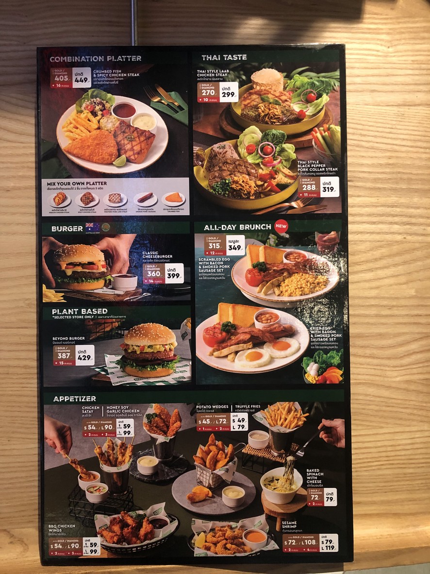 Sizzler Major Ekkamai menu 1