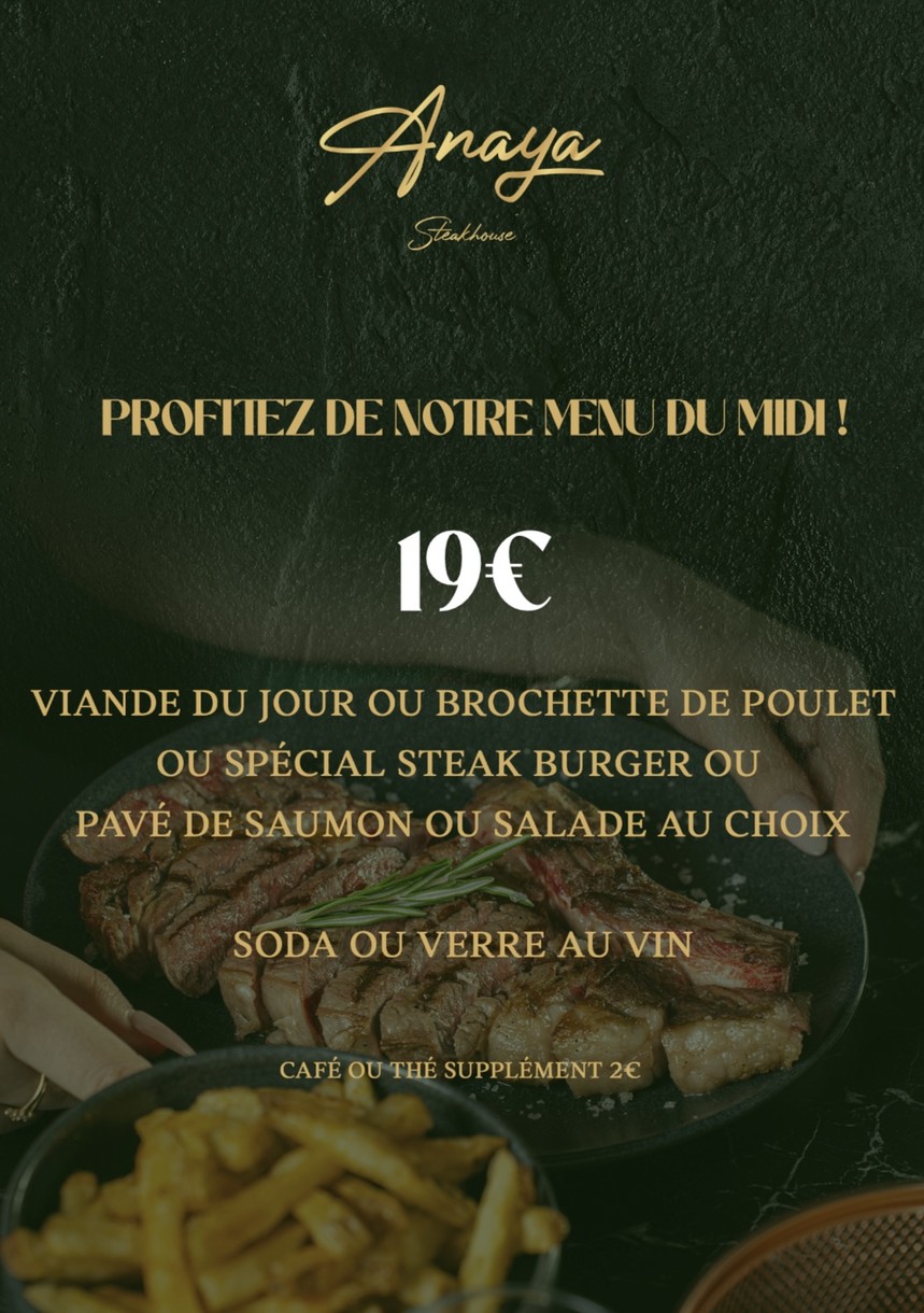 Anaya Steakhouse Restaurant menu 1