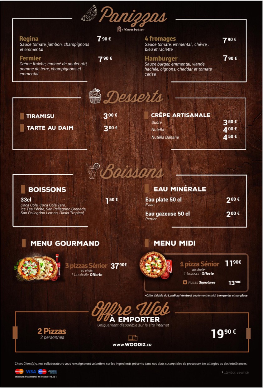 Woodiz Saint-Cloud menu 3