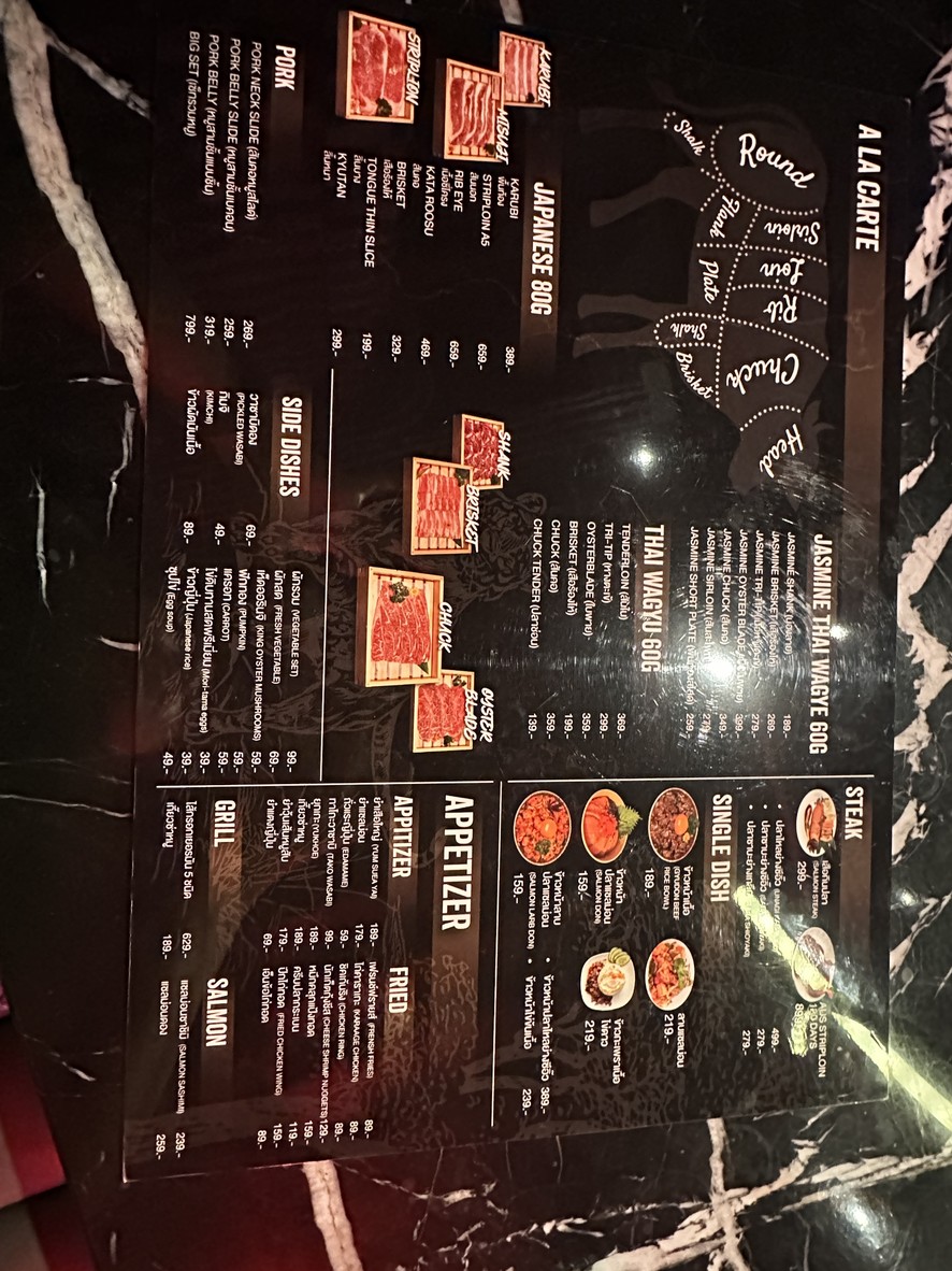 เสือซ่อนเนื้อ Yakiniku and Wine Bar menu 1