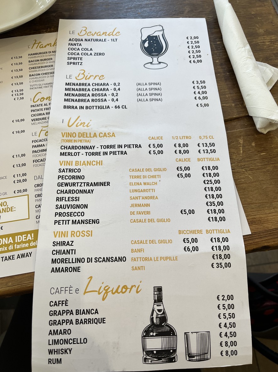 T-Gusto menu 3