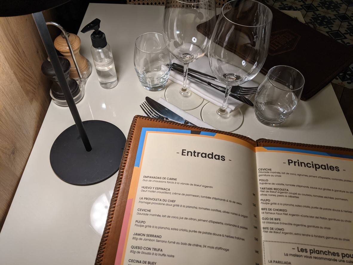 La Recoleta - restaurant Argentin - spécialité de viande argentine menu 3