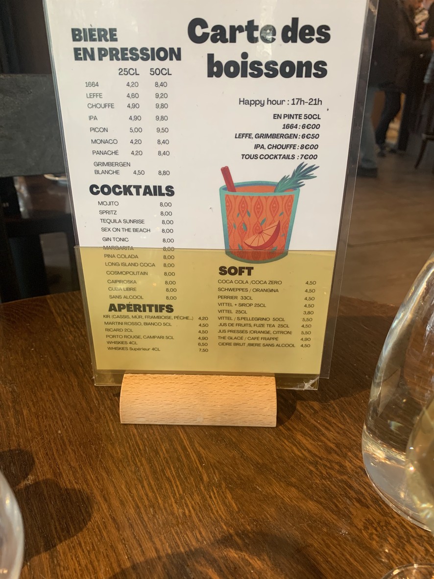 Le Vaugirard ( tabac ) menu 1
