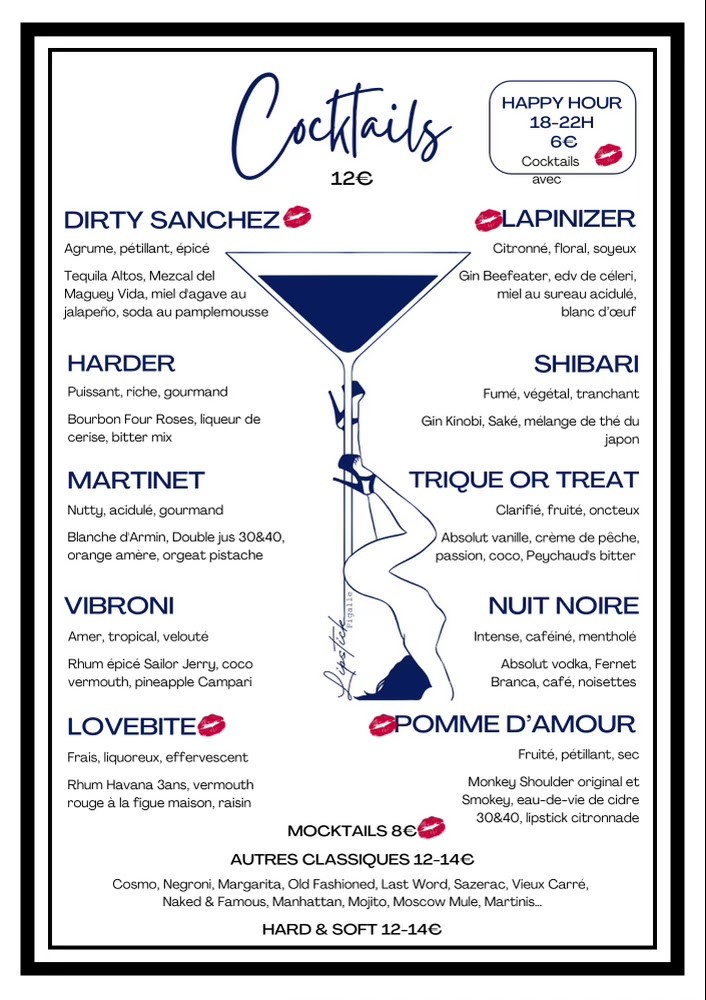 Le Lipstick menu 2