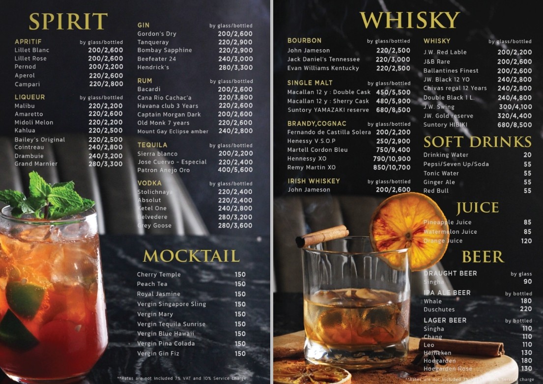 Jass Bar & Bistro - Jasmine Resort Hotel (Phra Khanong) menu 2