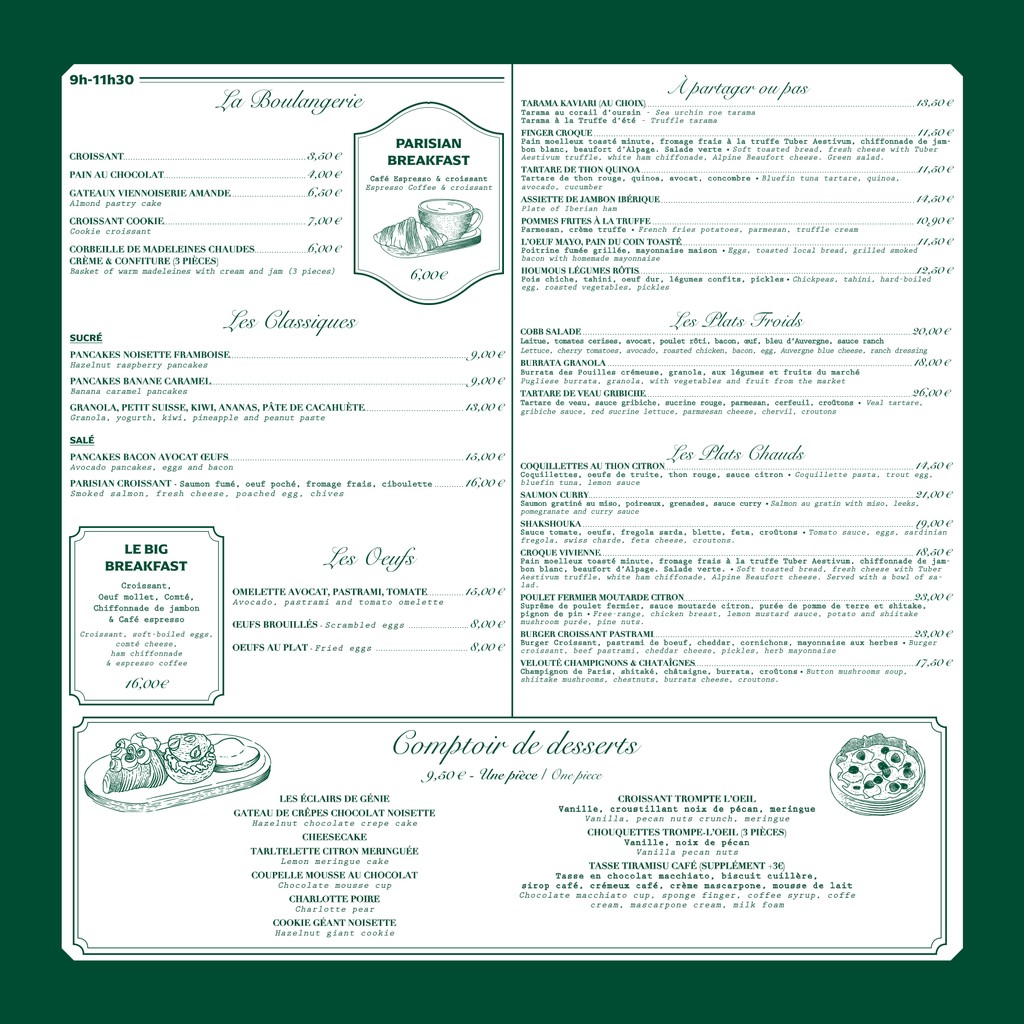 Dépôt Légal Palais Royal menu 1
