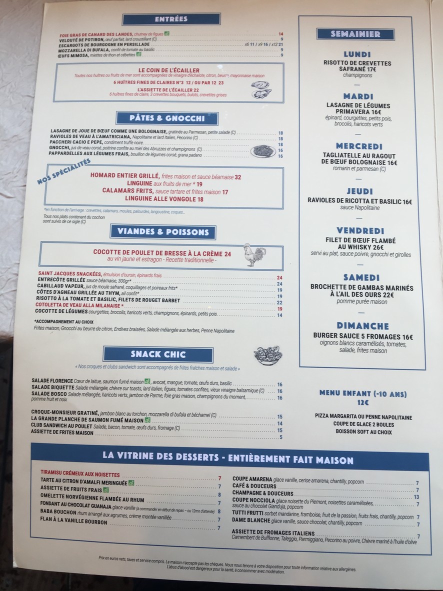 Italia Caffè menu 2