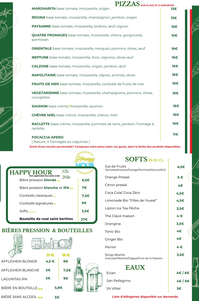 Au Marché Bar Restaurant menu 3