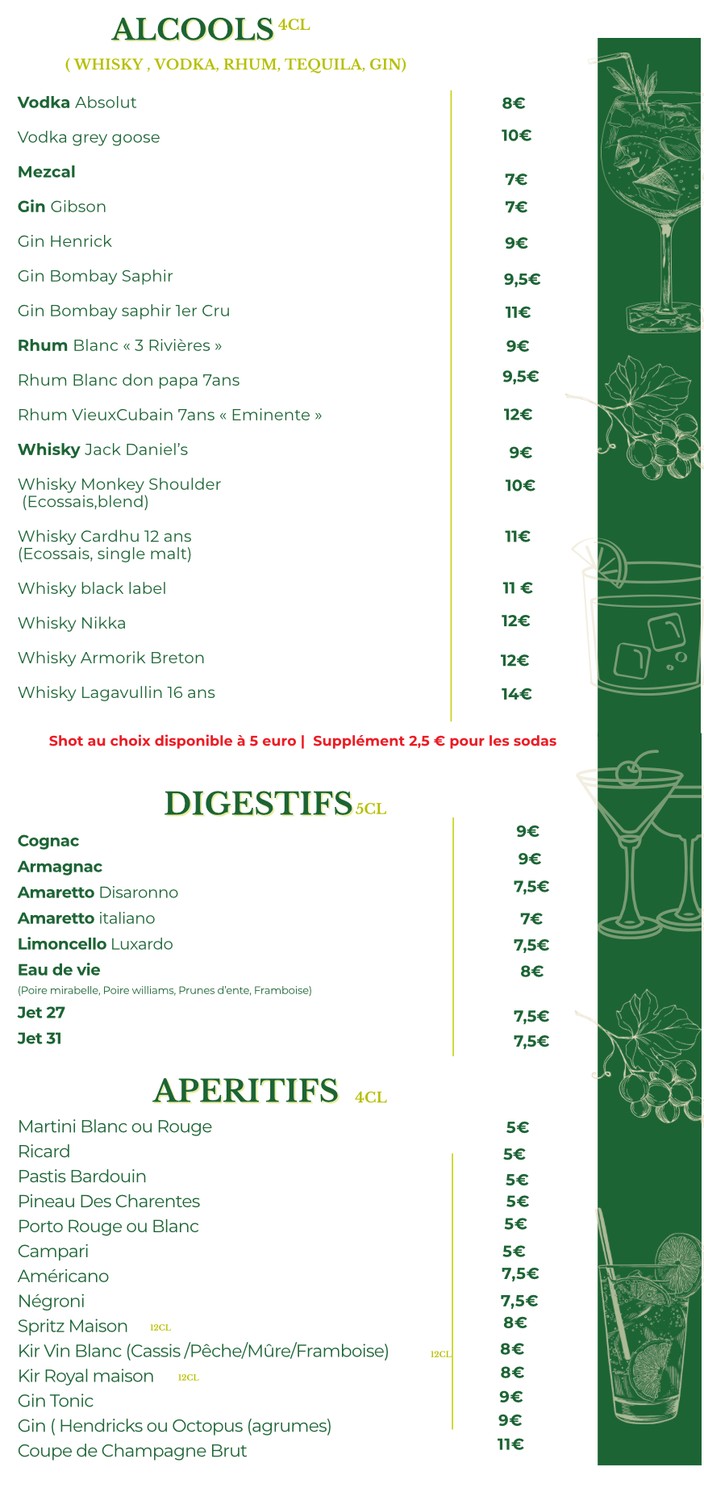 Au Marché Bar Restaurant menu 5