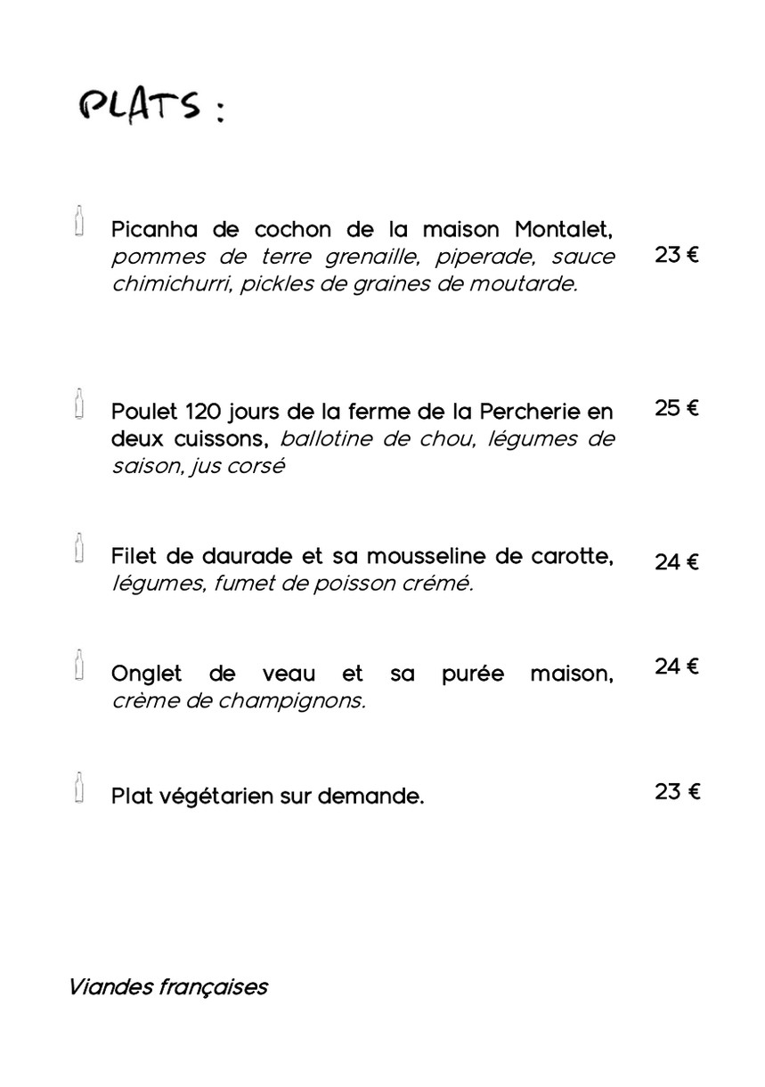 L’Essentiel - Restaurant Paris 14 menu 2
