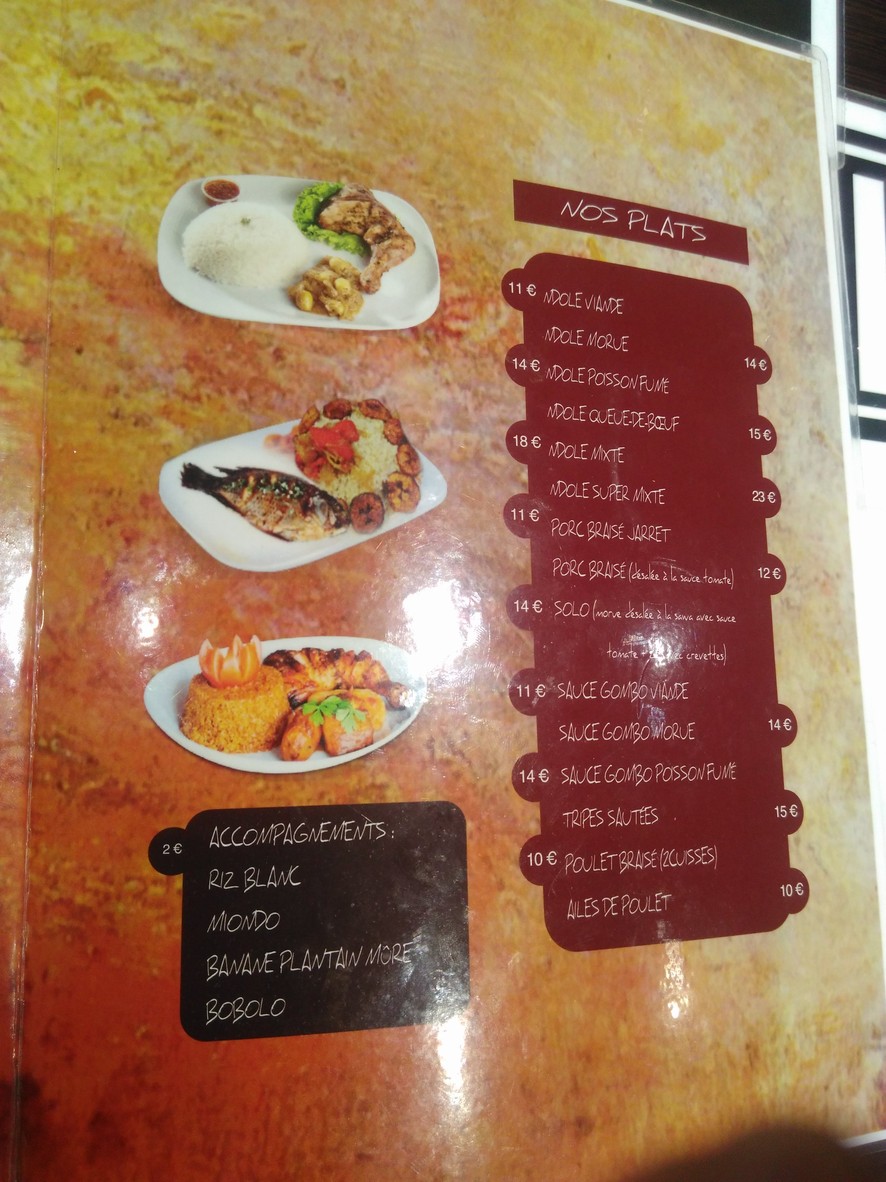 Le Parlement menu 1