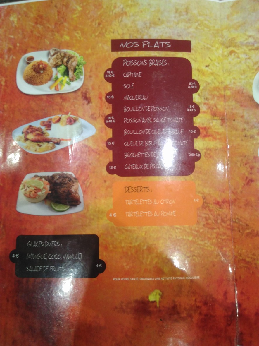 Le Parlement menu 2