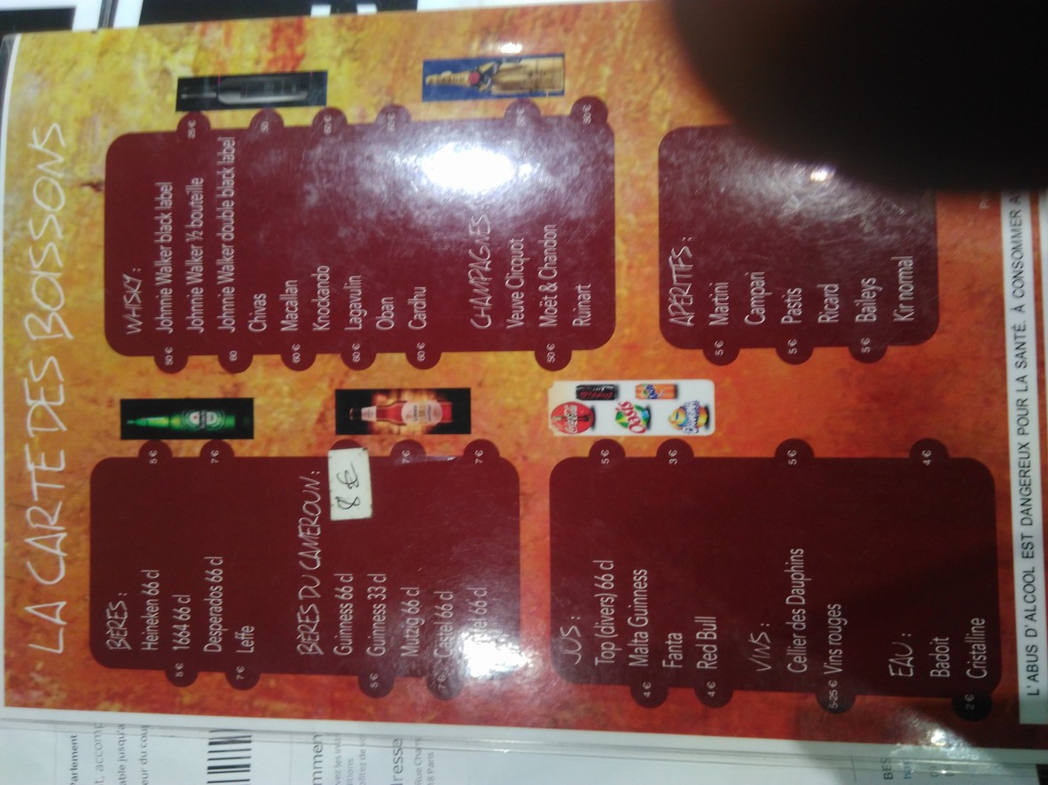Le Parlement menu 3