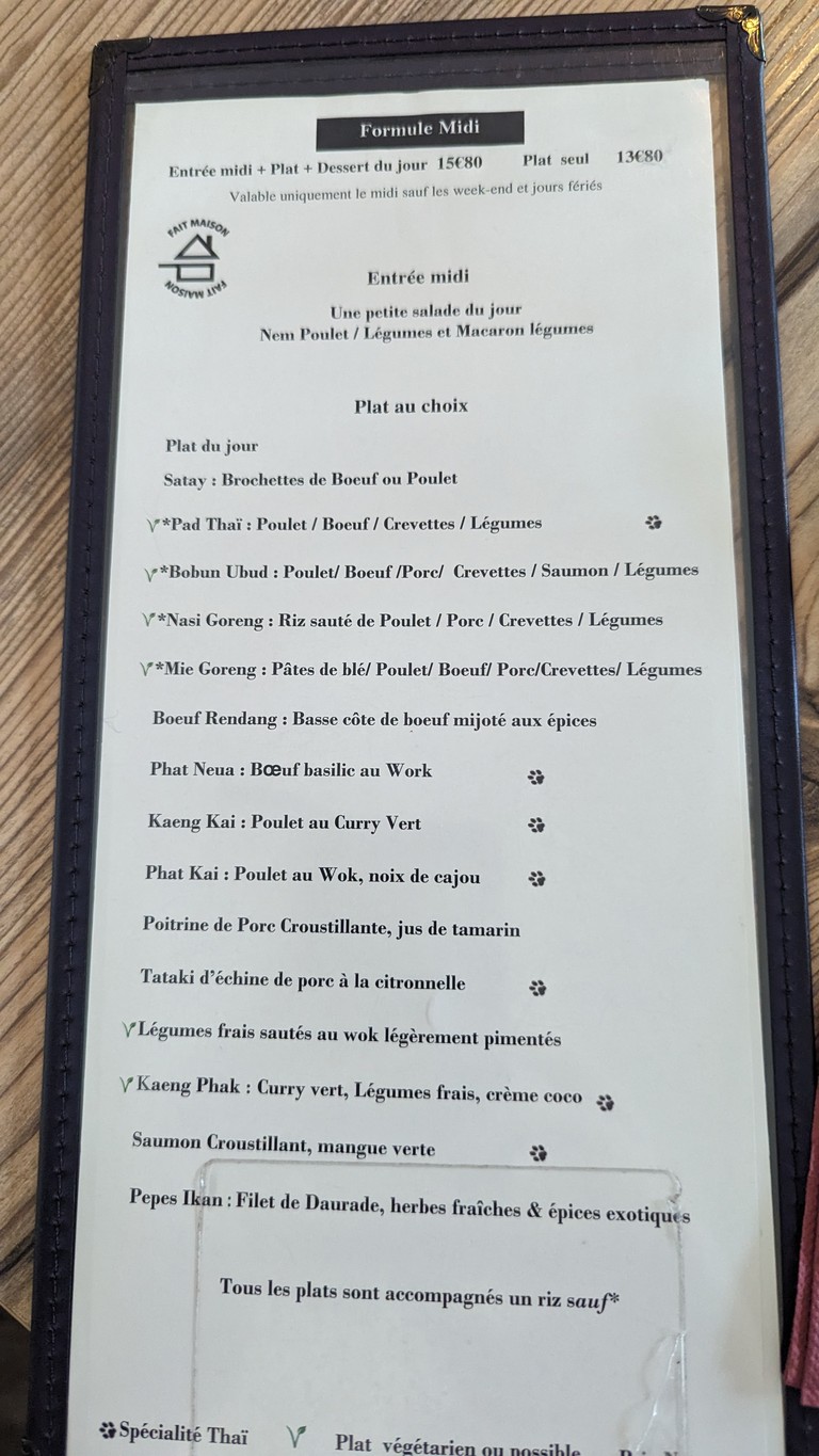 UBUD menu 2