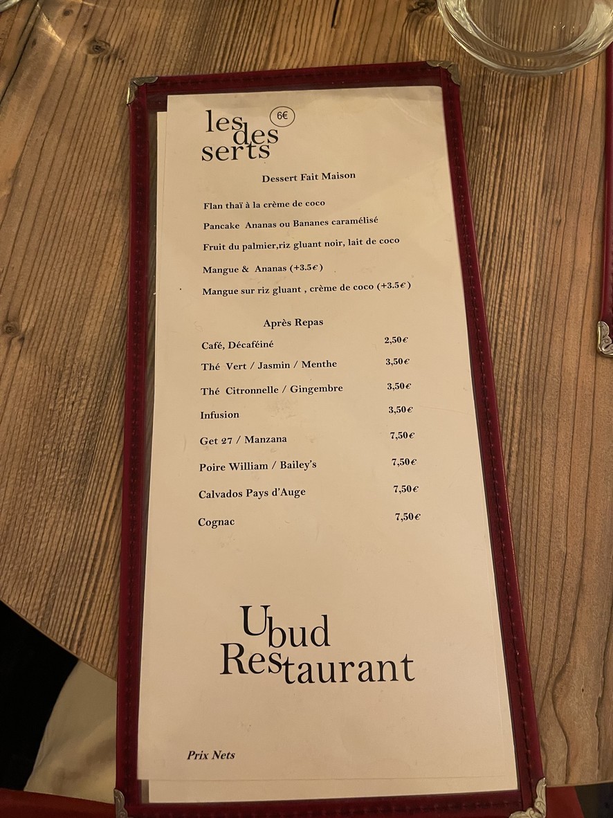 UBUD menu 4