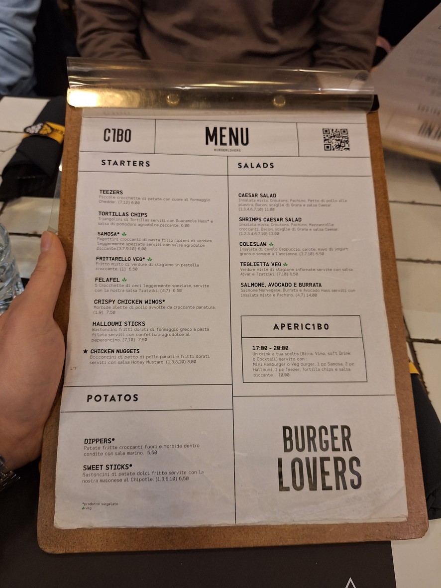 C1B0 menu 3