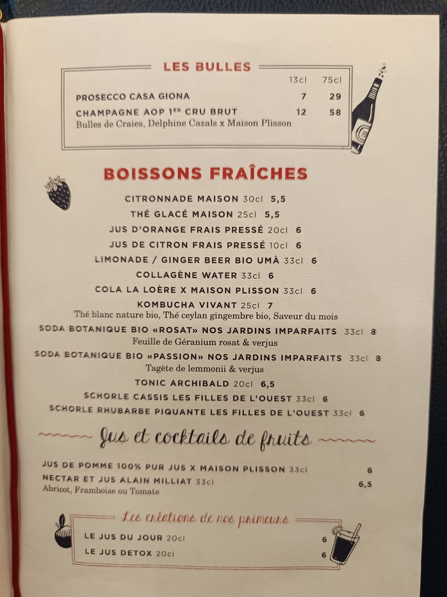 Maison Plisson menu 3