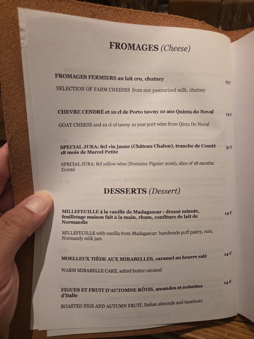 Le MaZenay menu 2