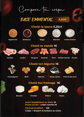 1 2 3 Pizza menu 2