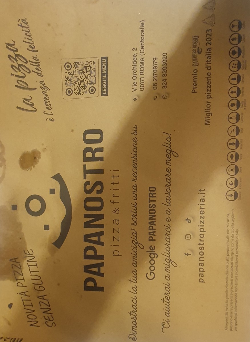 Pizzeria Papanostro menu 1