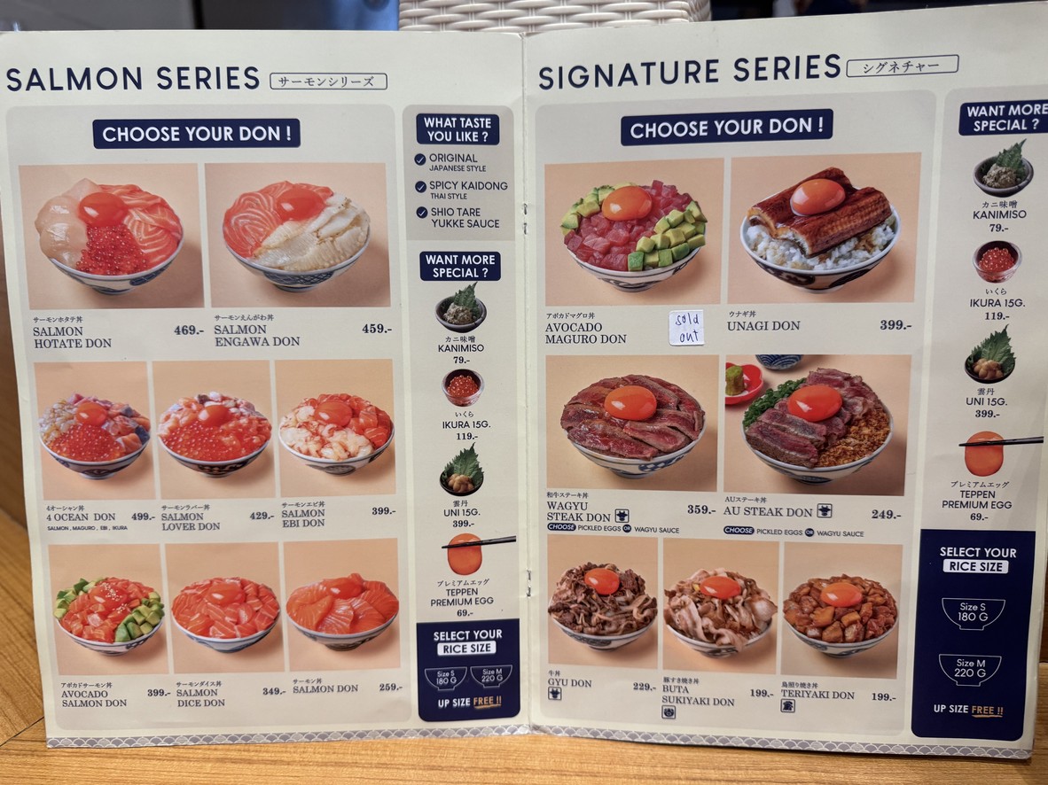 Omakase Don by Teppenสาขา Donki Mall Thonglor menu 1