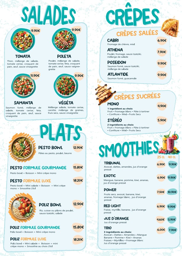BOWLIZ menu 2