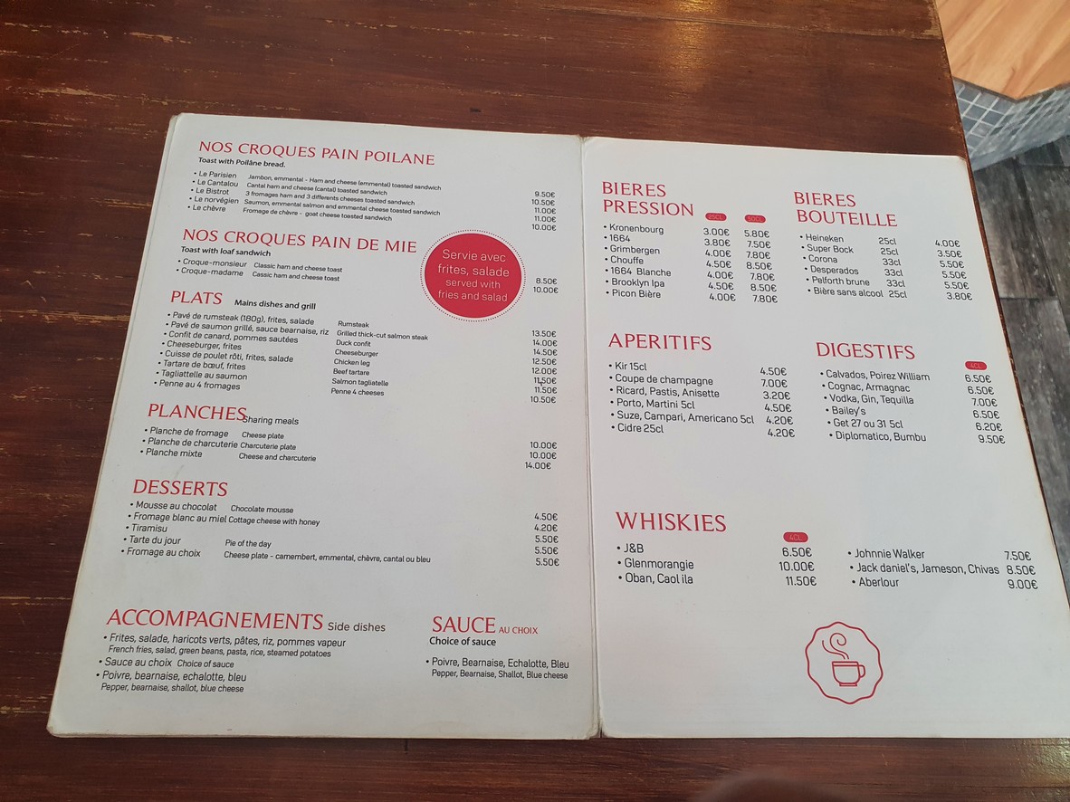 Bistro Lafayette menu 2