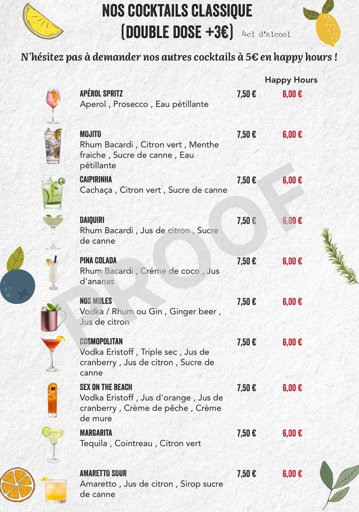 Le Pelleport Café - Bar Paris 20 menu 1