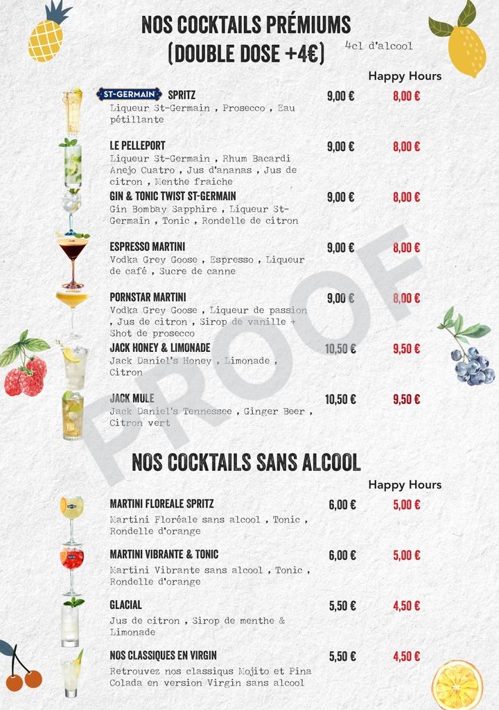 Le Pelleport Café - Bar Paris 20 menu 2