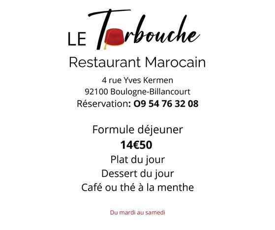 Restaurant marocain le Tarbouche