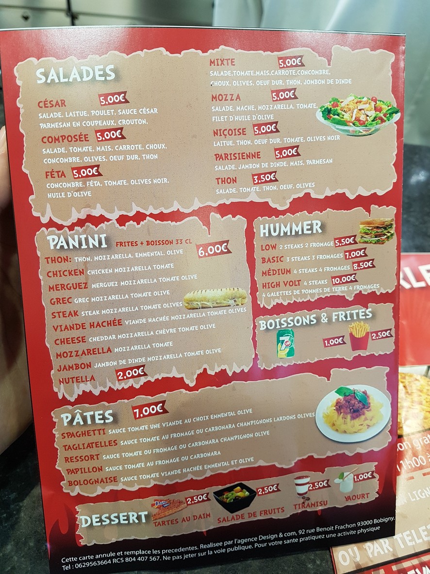 Le Charlety menu 2