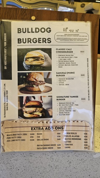 BULLDOG BURGERS SILOM [PICK-UP]