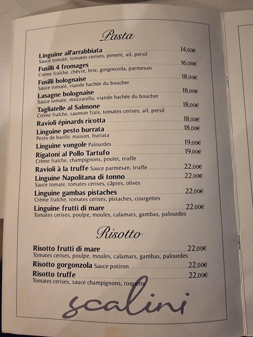 Restaurant Italien Scalini® - Paris 13 I Restaurant Autour de moi I Pizzeria menu 3