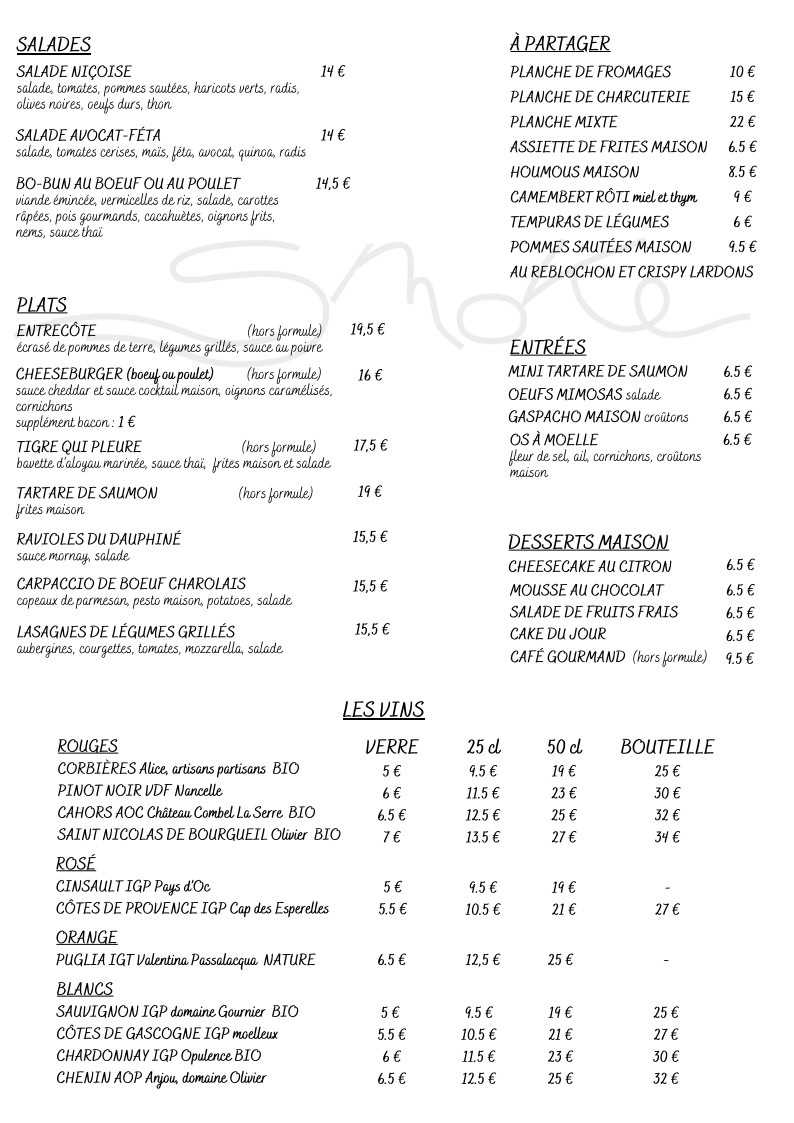 Le Smoke menu 2