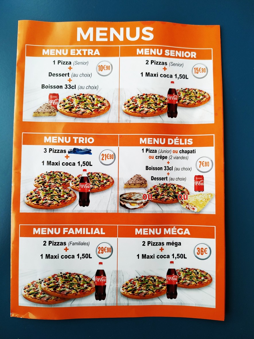 Delice Pizza menu 3