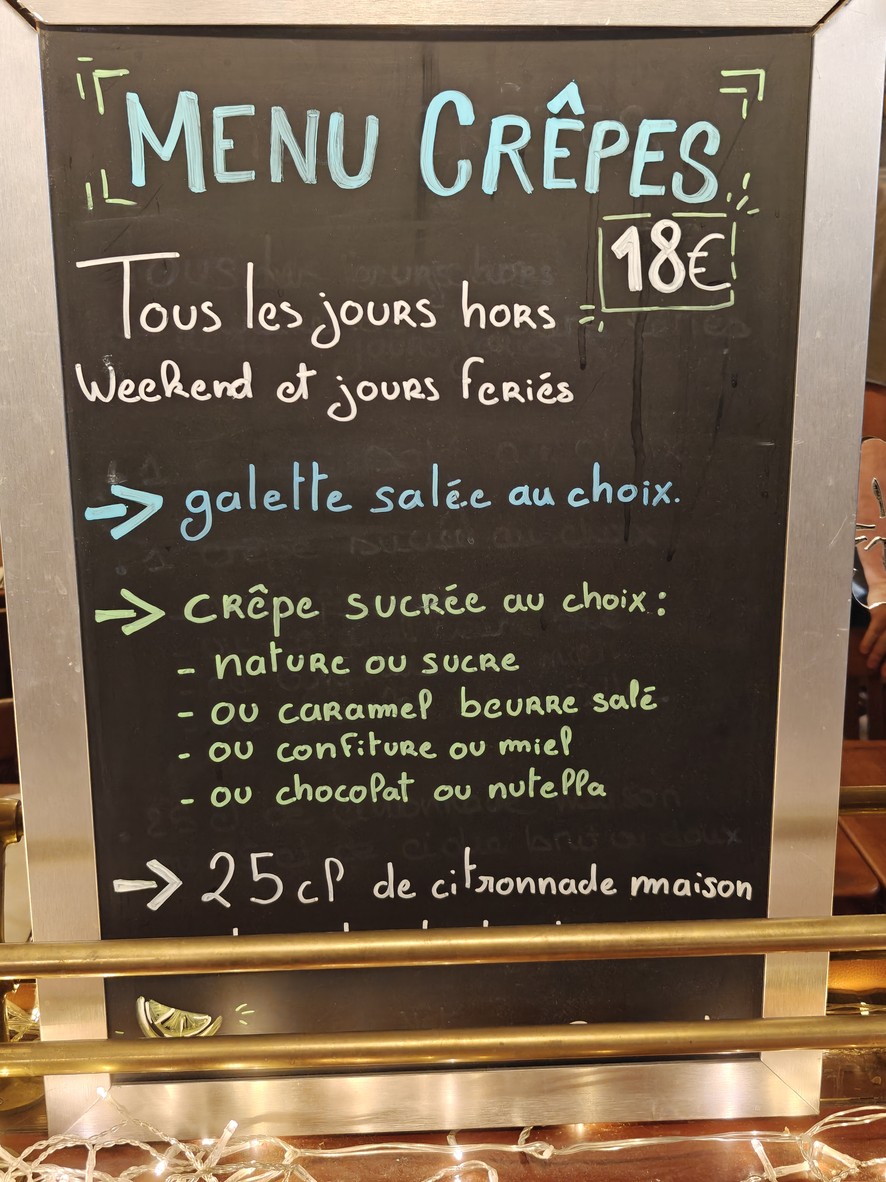 Pom'Cannelle menu 2