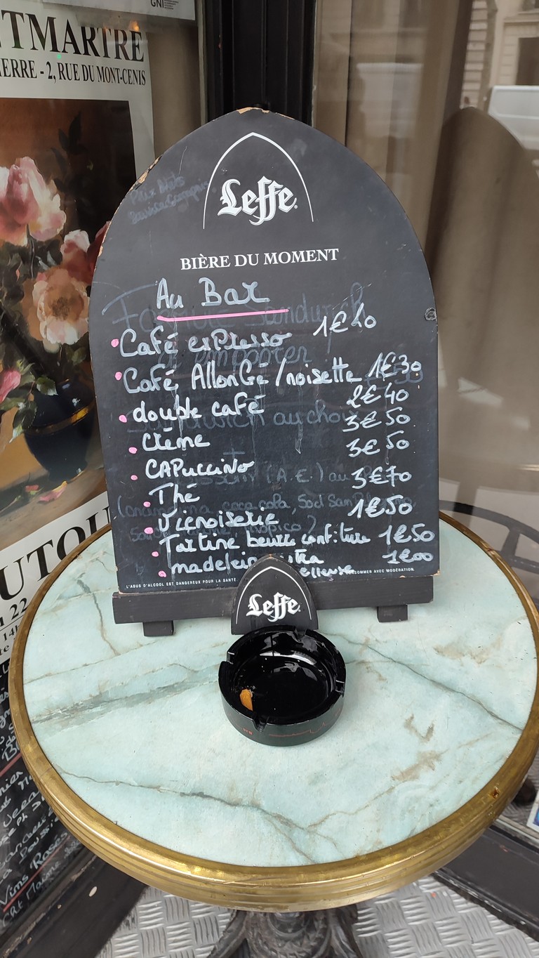 Le Relais Haussmann menu 2