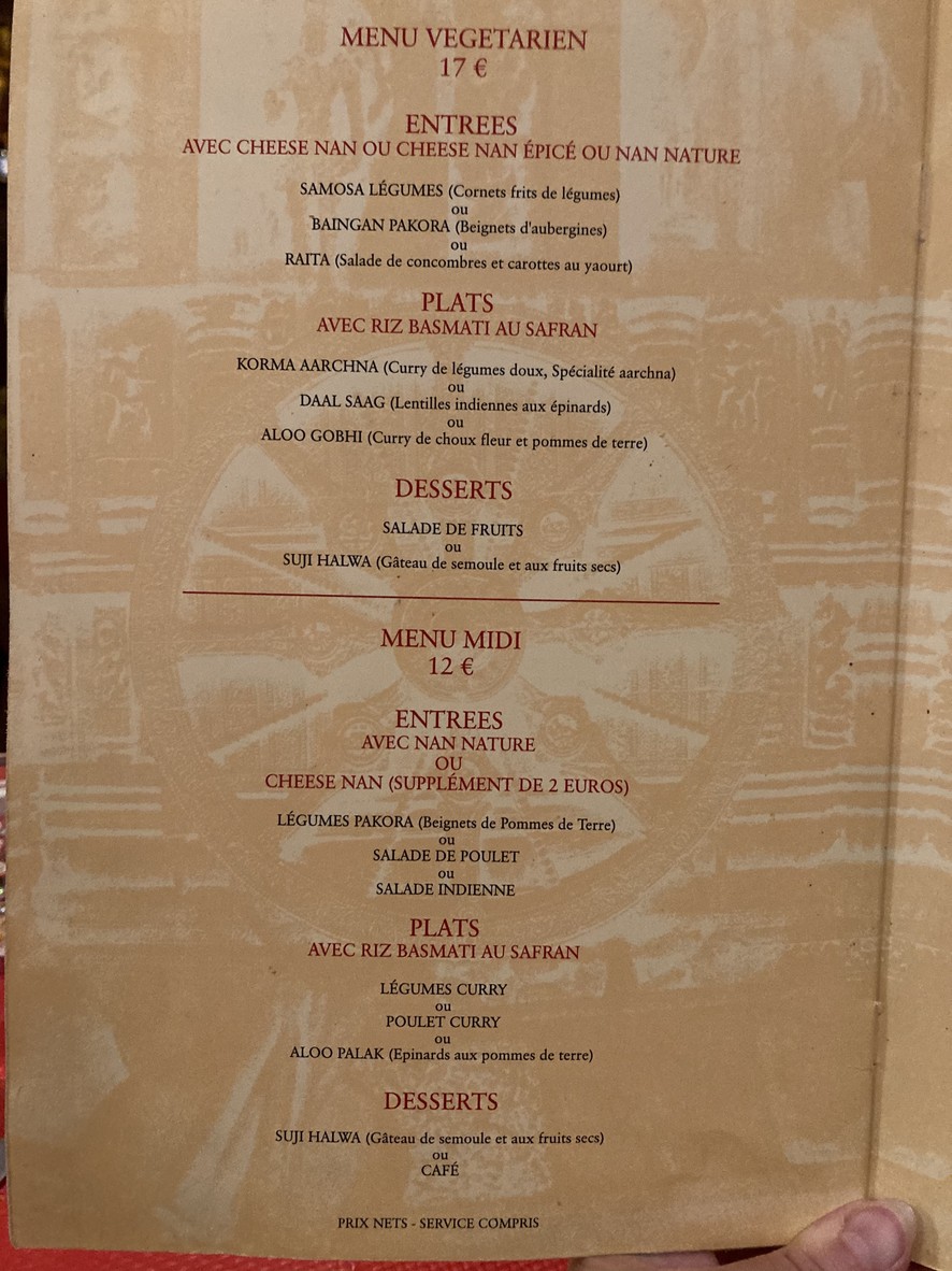 AARCHNA menu 2