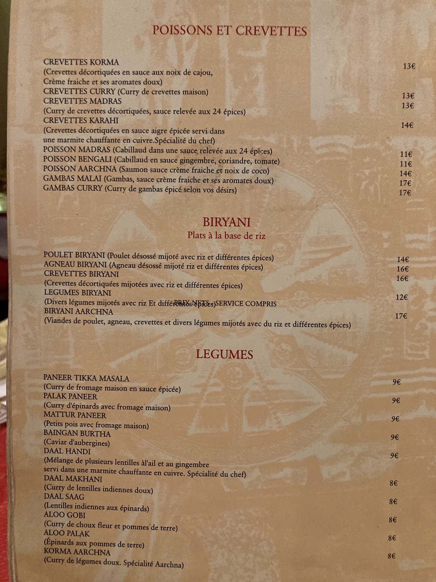 AARCHNA menu 6