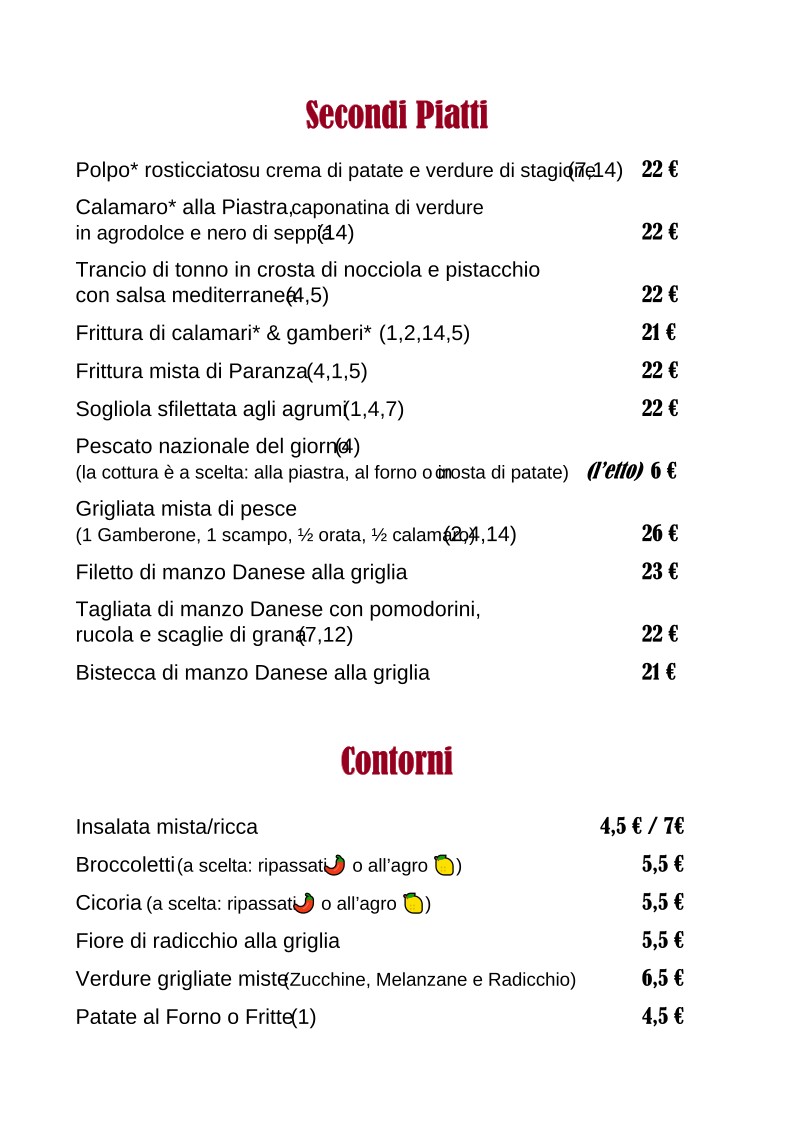 Il Gabbiano al Pigneto dal 1985 menu 3