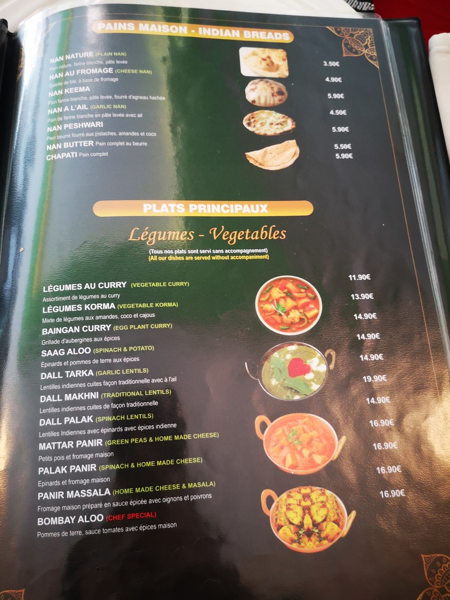 Taj-Mahal-Paris-centre-halal-100%- Tour-Eiffel menu 3