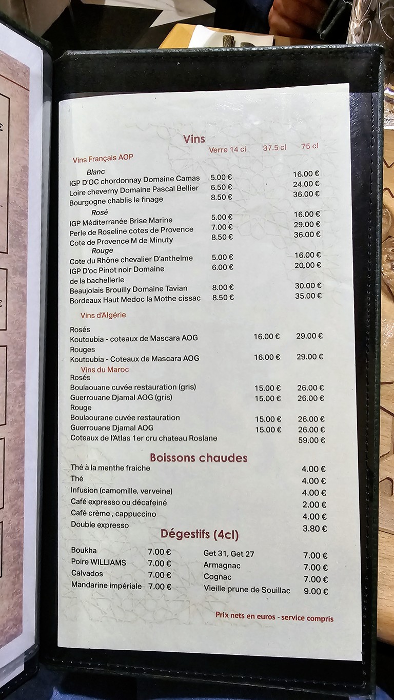 Le Palace menu 6